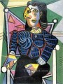 Femme assise dans un fauteuil 1918 Cubism